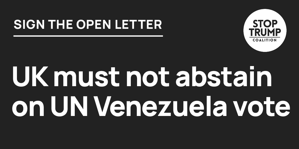 Open letter: UK must not abstain on UN Venezuela vote